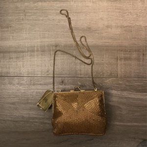 Brand New! Mini Gold Evening Purse